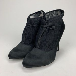 Lauren Jones Womens Melinda Ankle Booties Black 6